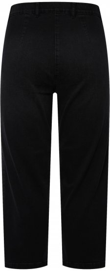 Ulla Popken Cropped Stretch Blend Mony Jeans Black - Jeans & Calças Femininas em Tamanhos Grandes – Plus Size - 