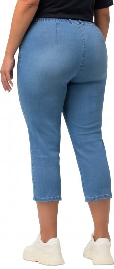 Ulla Popken Cropped Stretch Blend Mony Jeans Blue - Jeans & Calças Femininas em Tamanhos Grandes – Plus Size - 
