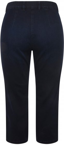 Ulla Popken Cropped Stretch Blend Mony Jeans Denim Blue - Jeans & Calças Femininas em Tamanhos Grandes – Plus Size - 