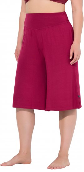Ulla Popken Wide Leg Flared Bermuda Shorts - Jeans & Calças Femininas em Tamanhos Grandes – Plus Size - 