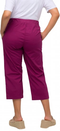 Ulla Popken Cropped Ruby Fit Pants Magnolia Red - Jeans & Calças Femininas em Tamanhos Grandes – Plus Size - 