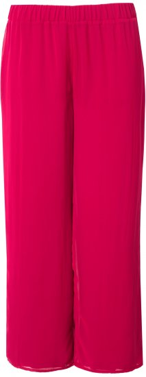 Ulla Popken Layered Chiffon Wide Leg Pants - Jeans & Calças Femininas em Tamanhos Grandes – Plus Size - 