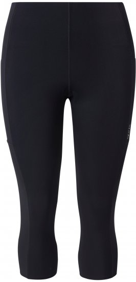Ulla Popken Cropped Sports Leggings Black - Jeans & Calças Femininas em Tamanhos Grandes – Plus Size - 