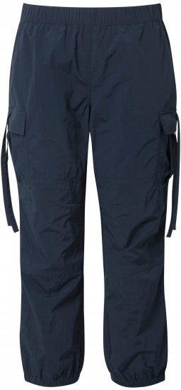 Ulla Popken Elastic Waist Cargo Pants Navy - Jeans & Calças Femininas em Tamanhos Grandes – Plus Size - 