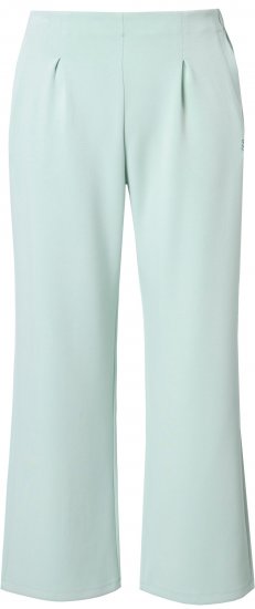 Ulla Popken Box Pleat Stretch Fit Yoga Pants Light Blue - Jeans & Calças Femininas em Tamanhos Grandes – Plus Size - 