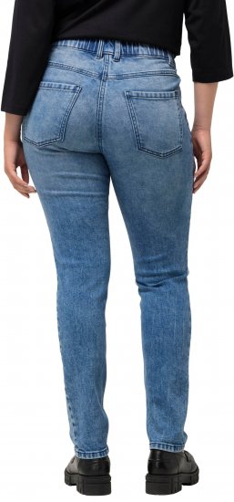 Ulla Popken Distressed Wash Jeans Blue - Jeans & Calças Femininas em Tamanhos Grandes – Plus Size - 