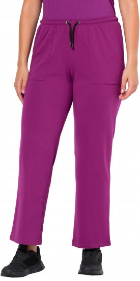 Ulla Popken Straight Leg Joggers Purple - Jeans & Calças Femininas em Tamanhos Grandes – Plus Size - 