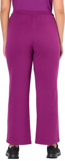 Ulla Popken Straight Leg Joggers Purple - Jeans & Calças Femininas em Tamanhos Grandes – Plus Size - 