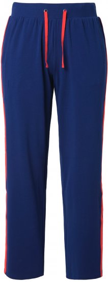 Ulla Popken Side Stripe Joggers Blue - Jeans & Calças Femininas em Tamanhos Grandes – Plus Size - 