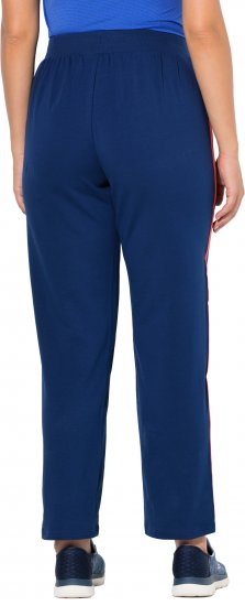 Ulla Popken Side Stripe Joggers Blue - Jeans & Calças Femininas em Tamanhos Grandes – Plus Size - 
