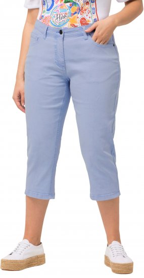 Ulla Popken Capri Boyfriend Jeans Blue - Jeans & Calças Femininas em Tamanhos Grandes – Plus Size - 