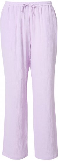 Ulla Popken Muslin Pull On Pants Purple - Jeans & Calças Femininas em Tamanhos Grandes – Plus Size - 