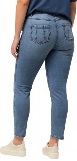 Ulla Popken Rhinestone Detail Stretch Fit Skinny Jeans Blue - Jeans & Calças Femininas em Tamanhos Grandes – Plus Size - 