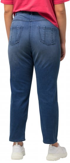 Ulla Popken Rhinestone Detail Stretch Fit Skinny Jeans Blue Denim - Jeans & Calças Femininas em Tamanhos Grandes – Plus Size - 