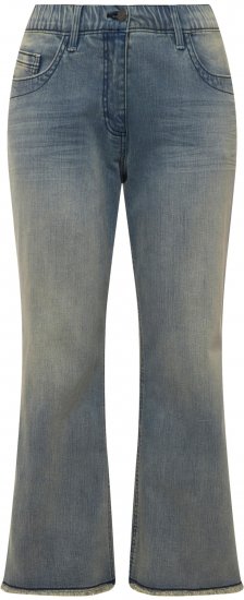 Ulla Popken Fringed Leg Mandy Jeans Blue - Jeans & Calças Femininas em Tamanhos Grandes – Plus Size - 