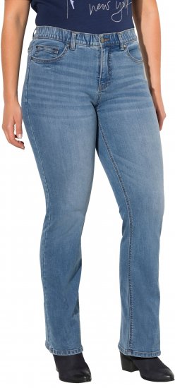 Ulla Popken Bootcut Marie Jeans Light Blue Denim - Jeans & Calças Femininas em Tamanhos Grandes – Plus Size - 