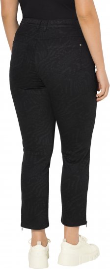 Ulla Popken Animal Print Stretch Fit Jeans Black - Jeans & Calças Femininas em Tamanhos Grandes – Plus Size - 