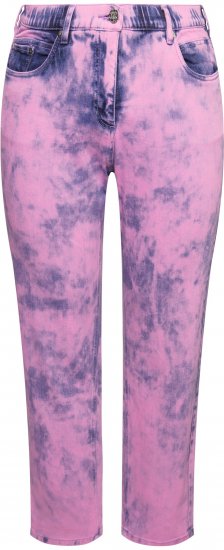 Ulla Popken Color Wash Stretch Fit Boyfriend Jeans Bold Pink - Jeans & Calças Femininas em Tamanhos Grandes – Plus Size - 