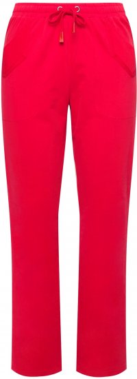 Ulla Popken Elastic Waist Sweatpants Red - Jeans & Calças Femininas em Tamanhos Grandes – Plus Size - 