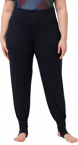 Ulla Popken Stirrup Yoga Pants Navy - Jeans & Calças Femininas em Tamanhos Grandes – Plus Size - 