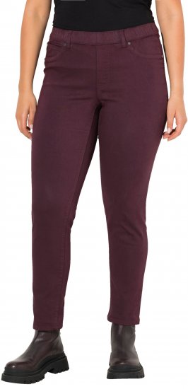 Ulla Popken Pull On Jeans Brown - Jeans & Calças Femininas em Tamanhos Grandes – Plus Size - 