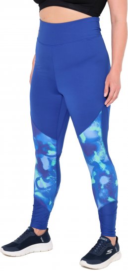 Ulla Popken Quick Dry Abstract Print Leggings Blue - Jeans & Calças Femininas em Tamanhos Grandes – Plus Size - 