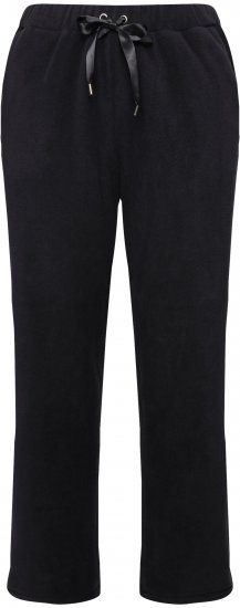 Ulla Popken Fleece Loungewear Pants Black - Jeans & Calças Femininas em Tamanhos Grandes – Plus Size - 