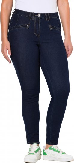 Ulla Popken High Waisted Stretch Fit Jeans Denim Blue - Jeans & Calças Femininas em Tamanhos Grandes – Plus Size - 