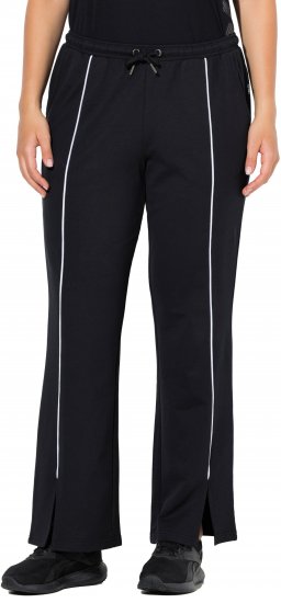 Ulla Popken Tracksuit Pants Black - Jeans & Calças Femininas em Tamanhos Grandes – Plus Size - 