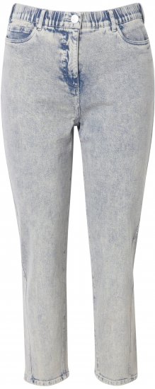 Ulla Popken Tapered Leg Mom Jeans Blue Denim - Jeans & Calças Femininas em Tamanhos Grandes – Plus Size - 