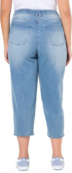 Ulla Popken Tapered Leg Mom Jeans Blue - Jeans & Calças Femininas em Tamanhos Grandes – Plus Size - 