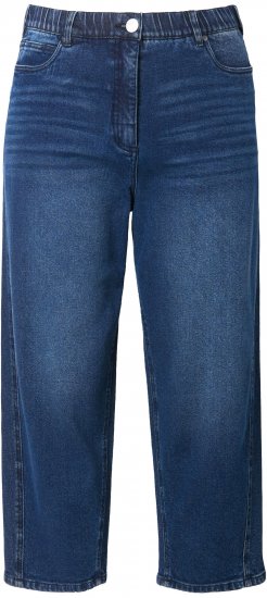 Ulla Popken Tapered Leg Mom Jeans Denim Blue - Jeans & Calças Femininas em Tamanhos Grandes – Plus Size - 