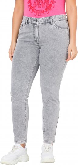 Ulla Popken Stretch Cotton Cargo Crop Pants White - Jeans & Calças Femininas em Tamanhos Grandes – Plus Size - 