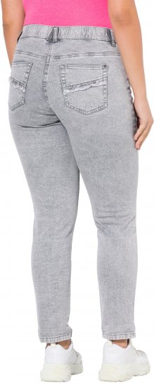 Ulla Popken Stretch Cotton Cargo Crop Pants White - Jeans & Calças Femininas em Tamanhos Grandes – Plus Size - 
