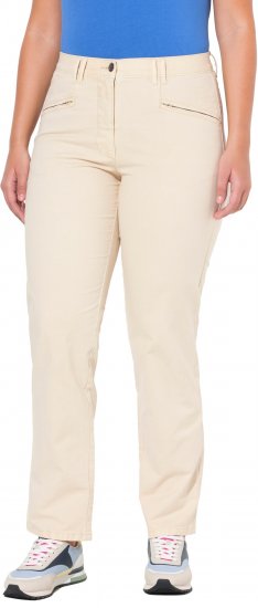 Ulla Popken Tapered Leg Mony Pants Dark Putty - Jeans & Calças Femininas em Tamanhos Grandes – Plus Size - 