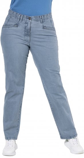 Ulla Popken Tapered Leg Mony Pants Atlantic Blue - Jeans & Calças Femininas em Tamanhos Grandes – Plus Size - 