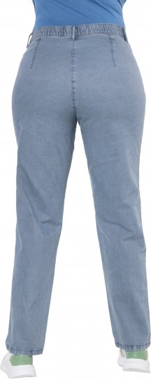 Ulla Popken Tapered Leg Mony Pants Atlantic Blue - Jeans & Calças Femininas em Tamanhos Grandes – Plus Size - 