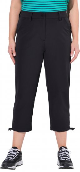 Ulla Popken Ultra Light Triple Function Cropped Softshell Pants Black - Jeans & Calças Femininas em Tamanhos Grandes – Plus Size - 
