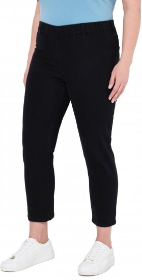 Ulla Popken Cropped Jeggings Black - Jeans & Calças Femininas em Tamanhos Grandes – Plus Size - 