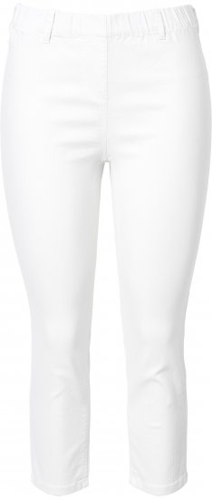 Ulla Popken Cropped Jeggings Snow White - Jeans & Calças Femininas em Tamanhos Grandes – Plus Size - 
