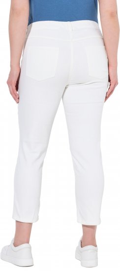 Ulla Popken Cropped Jeggings Snow White - Jeans & Calças Femininas em Tamanhos Grandes – Plus Size - 