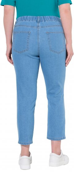 Ulla Popken Cropped Jeggings Light Blue Denim - Jeans & Calças Femininas em Tamanhos Grandes – Plus Size - 