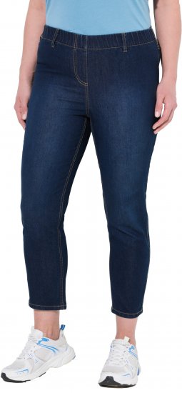 Ulla Popken Cropped Jeggings Denim Blue - Jeans & Calças Femininas em Tamanhos Grandes – Plus Size - 