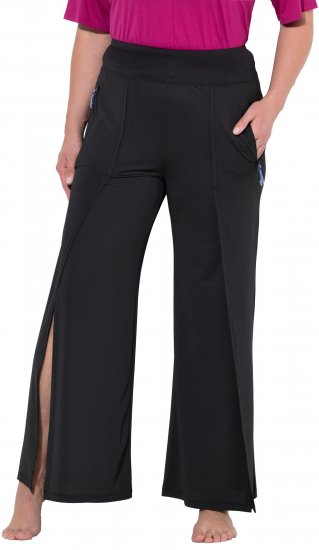 Ulla Popken Split Leg Uv Protective Pants Black - Jeans & Calças Femininas em Tamanhos Grandes – Plus Size - 