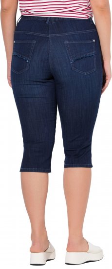 Ulla Popken Denim Elastic Waist Capres Blue - Jeans & Calças Femininas em Tamanhos Grandes – Plus Size - 
