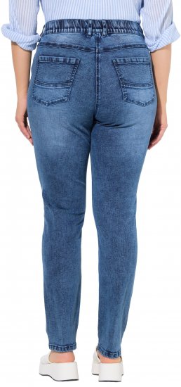 Ulla Popken Vintage Wash Stretch Fit Jeans Blue Denim - Jeans & Calças Femininas em Tamanhos Grandes – Plus Size - 