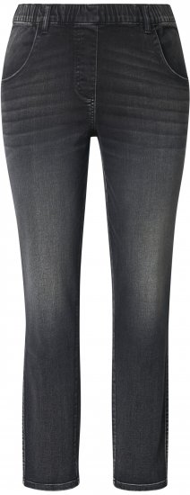 Ulla Popken Vintage Wash Jeggings Black - Jeans & Calças Femininas em Tamanhos Grandes – Plus Size - 