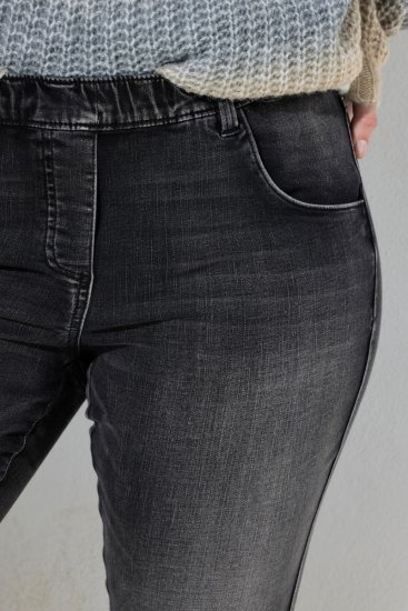 Ulla Popken Vintage Wash Jeggings Black - Leggings - Leggings em tamanhos grandes