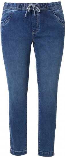 Ulla Popken Drawstring Jeggings Blue - Jeans & Calças Femininas em Tamanhos Grandes – Plus Size - 