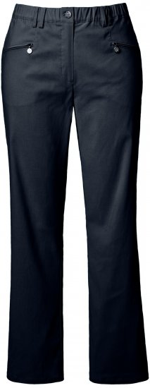 Ulla Popken Thermal Stretch Fit Mony Pants Navy Blue - Jeans & Calças Femininas em Tamanhos Grandes – Plus Size - 